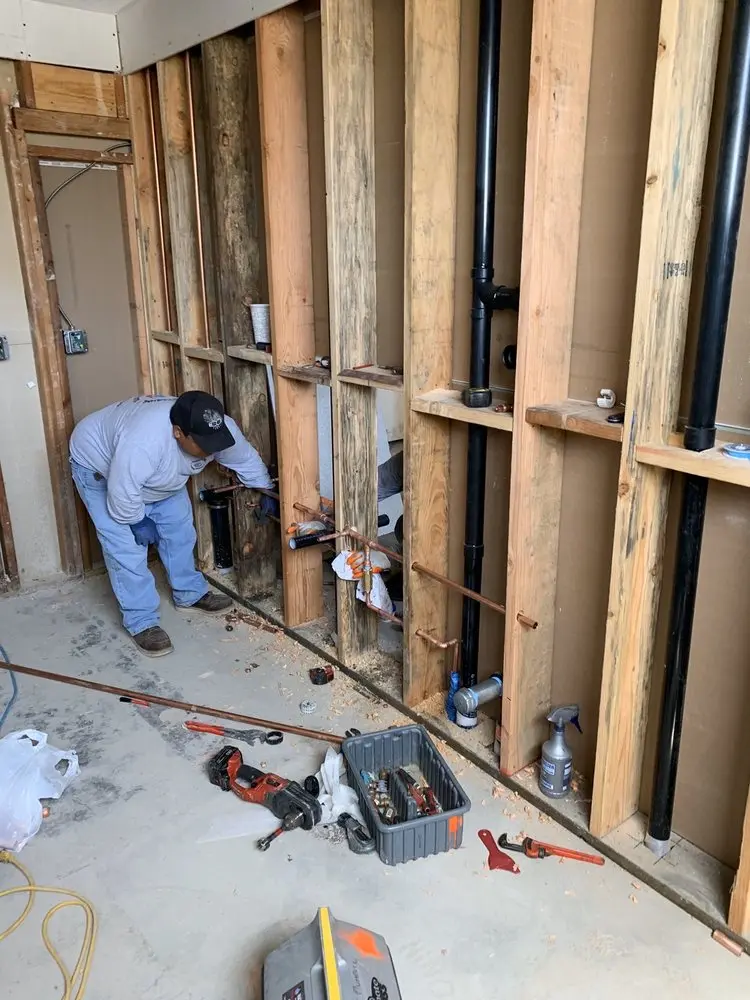 Commercial rough-in plumbing for Trenchless Sewer Repair in Henrico